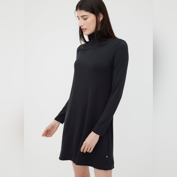 🇨🇦 Kit and Ace "Upgrade" Brushed A-Line French Terry Dress, XS Black, ✨️NWT✨️ - Picture 3 of 13